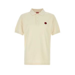 Kenzo Men Ivory Piquet Polo Shirt